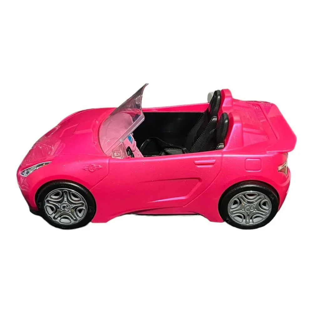 Mattel Barbie Convertible Pink Cars Glam Cruiser 2016/2013 Size 13” (2 Cars)